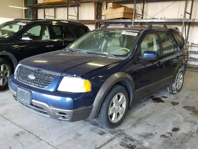 1FMDK02107GA18481 - 2007 FORD FREESTYLE BLUE photo 2