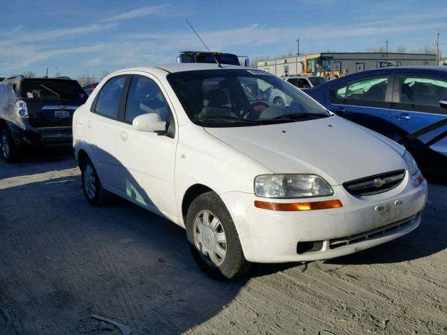 KL1TD52665B482766 - 2005 CHEVROLET AVEO BASE WHITE photo 1