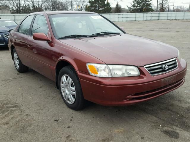4T1BF22K91U962613 - 2001 TOYOTA CAMRY LE მუქწითელი ფოტო 1