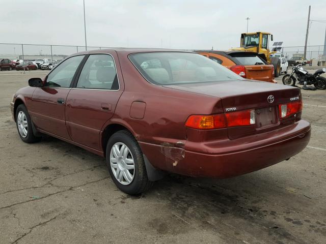 4T1BF22K91U962613 - 2001 TOYOTA CAMRY LE მუქწითელი ფოტო 3