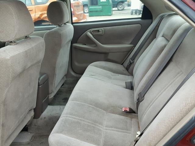 4T1BF22K91U962613 - 2001 TOYOTA CAMRY LE მუქწითელი ფოტო 6