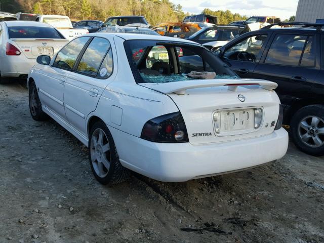 3N1AB51D84L732773 - 2004 NISSAN SENTRA SE- WHITE photo 3