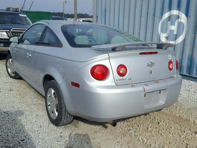 1G1AK15FX77170250 - 2007 CHEVROLET COBALT LS SILVER photo 3