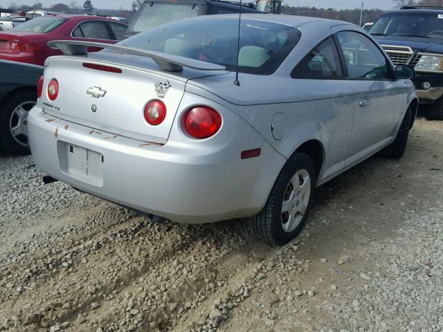 1G1AK15FX77170250 - 2007 CHEVROLET COBALT LS SILVER photo 4