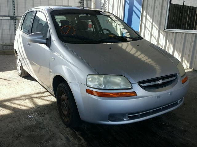 KL1TD66637B709799 - 2007 CHEVROLET AVEO BASE SILVER photo 1