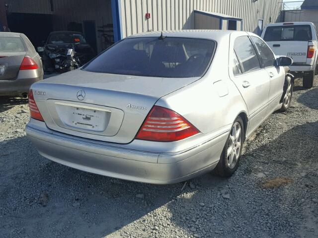 WDBNG84J16A466847 - 2006 MERCEDES-BENZ S 500 4MAT SILVER photo 4