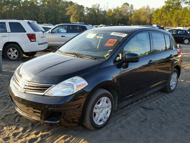 3N1BC1CP4BL362310 - 2011 NISSAN VERSA S BLACK photo 2