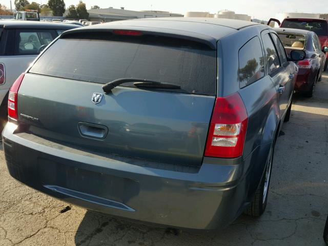 2D4FV48T65H681496 - 2005 DODGE MAGNUM SE GRAY photo 4