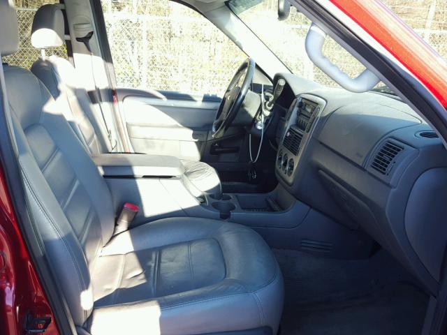 1FMZU73K74ZA93856 - 2004 FORD EXPLORER X RED photo 5