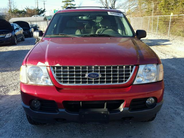 1FMZU73K74ZA93856 - 2004 FORD EXPLORER X RED photo 9