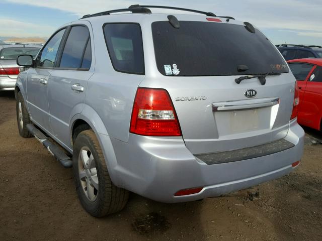 KNDJC736675698423 - 2007 KIA SORENTO EX SILVER photo 3