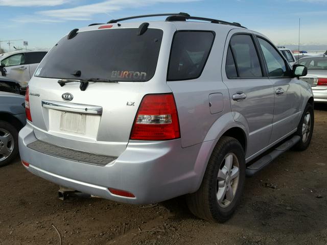 KNDJC736675698423 - 2007 KIA SORENTO EX SILVER photo 4