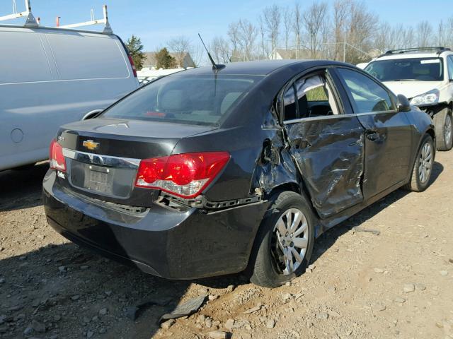 1G1PC5SH7B7128888 - 2011 CHEVROLET CRUZE LS BLACK photo 4