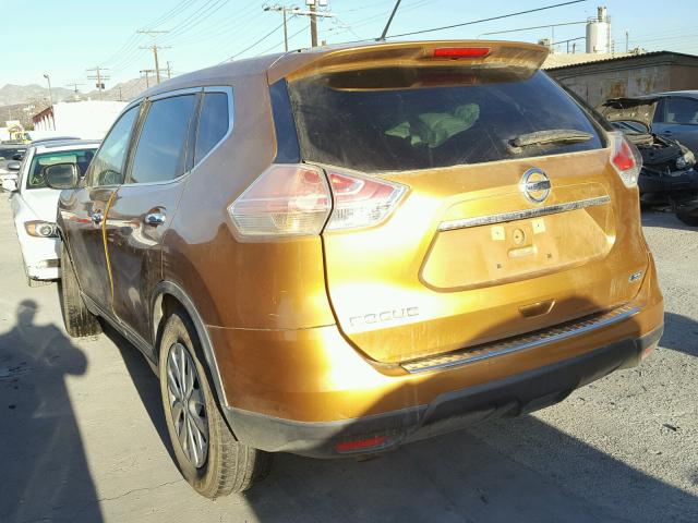 5N1AT2ML5EC813900 - 2014 NISSAN ROGUE S GOLD photo 3