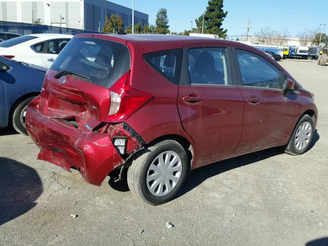 3N1CE2CP4GL392208 - 2016 NISSAN VERSA NOTE RED photo 4