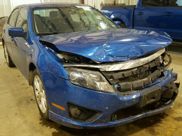 3FAHP0HA6CR121380 - 2012 FORD FUSION SE BLUE photo 1