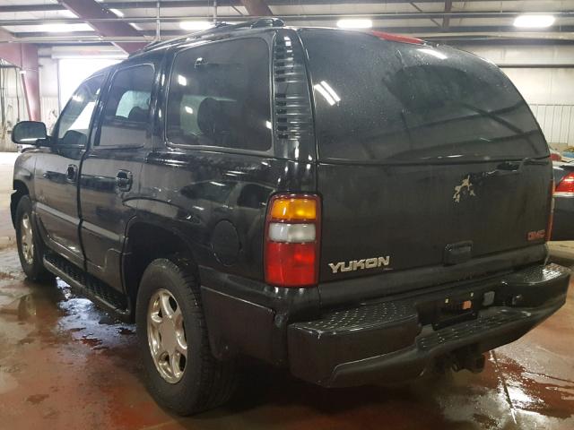 1GKEK63U71J315542 - 2001 GMC DENALI BLACK photo 3