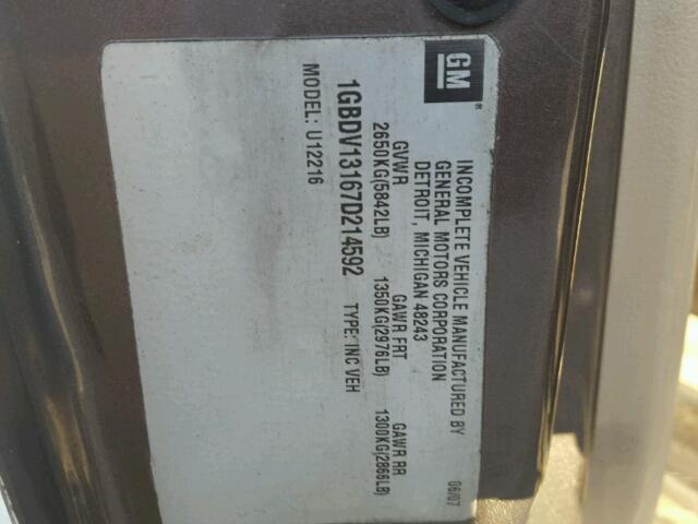 1GNDV23W98D153597 - 2008 CHEVROLET UPLANDER L 棕色 照片 10