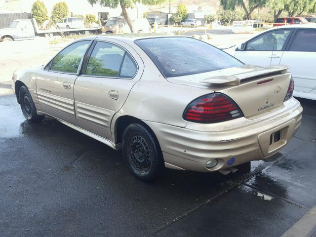 1G2NF52T71M575753 - 2001 PONTIAC GRAND AM S 棕色 照片 3