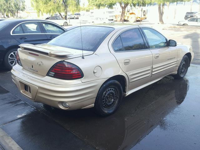 1G2NF52T71M575753 - 2001 PONTIAC GRAND AM S TAN photo 4