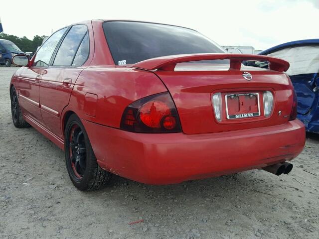 3N1AB51A24L740826 - 2004 NISSAN SENTRA 2.5 RED photo 3