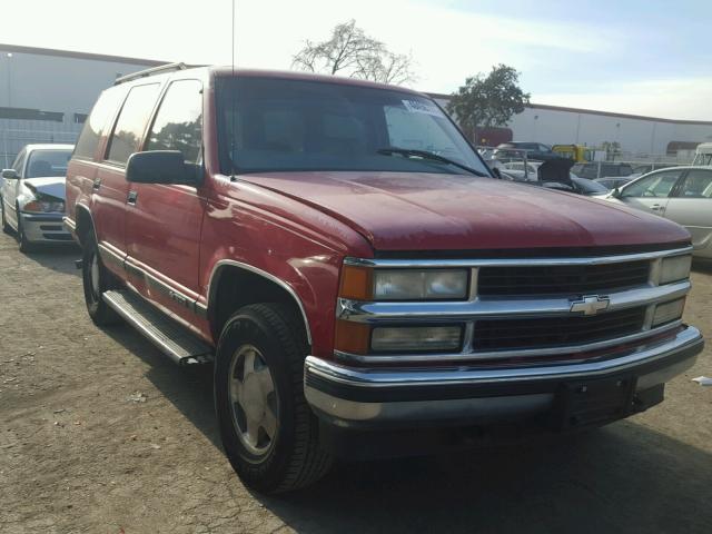 1GNEK13R1VJ384377 - 1997 CHEVROLET TAHOE K150 RED photo 1