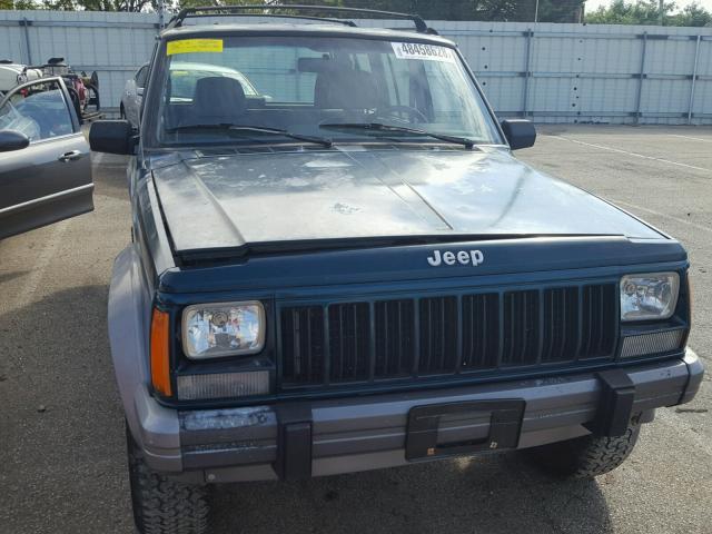 1J4FJ78S4TL202004 - 1996 JEEP CHEROKEE C GREEN photo 9