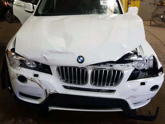 5UXWX9C58E0D21827 - 2014 BMW X3 XDRIVE2 WHITE photo 7