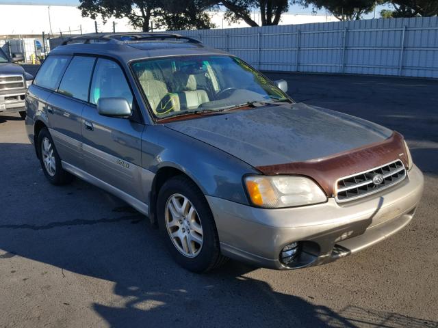 4S3BH686616653699 - 2001 SUBARU LEGACY OUT GREEN photo 1