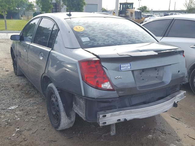 1G8AJ55F16Z119301 - 2006 SATURN ION LEVEL GRAY photo 3