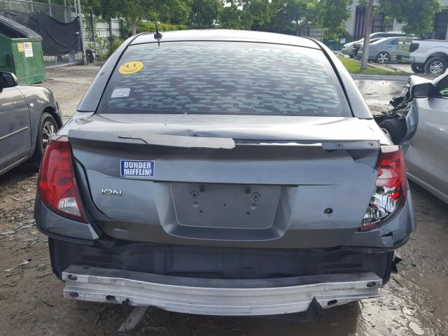1G8AJ55F16Z119301 - 2006 SATURN ION LEVEL GRAY photo 9