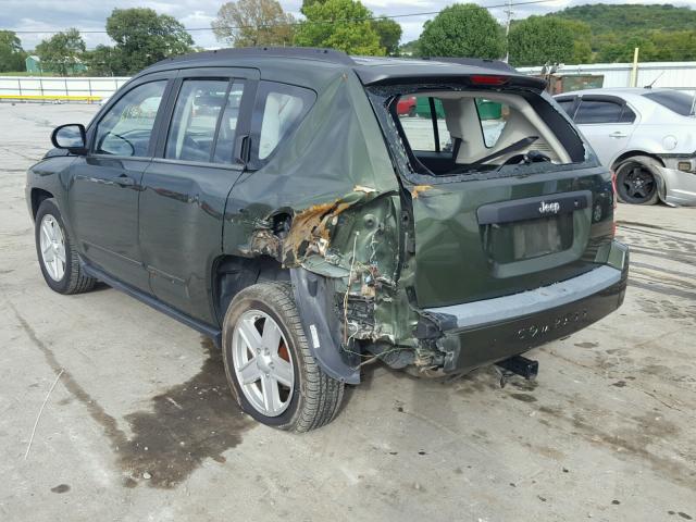 1J8FT47W08D564229 - 2008 JEEP COMPASS SP 绿色 照片 3