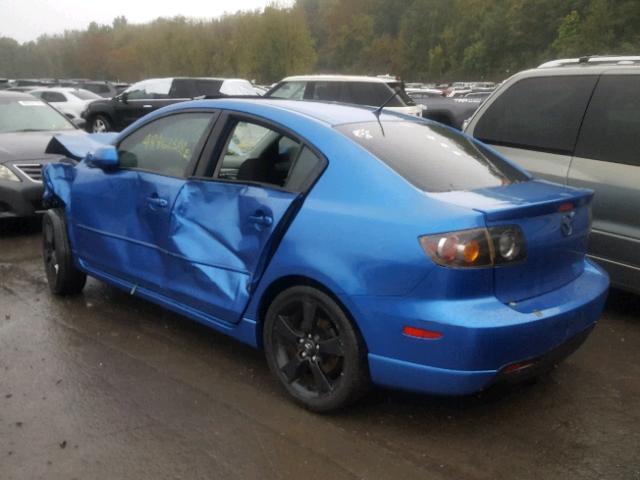 JM1BK324961488727 - 2006 MAZDA 3 S BLUE photo 3