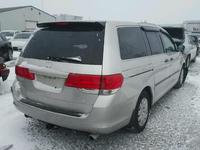 5FNRL38278B099869 - 2008 HONDA ODYSSEY LX SILVER photo 4