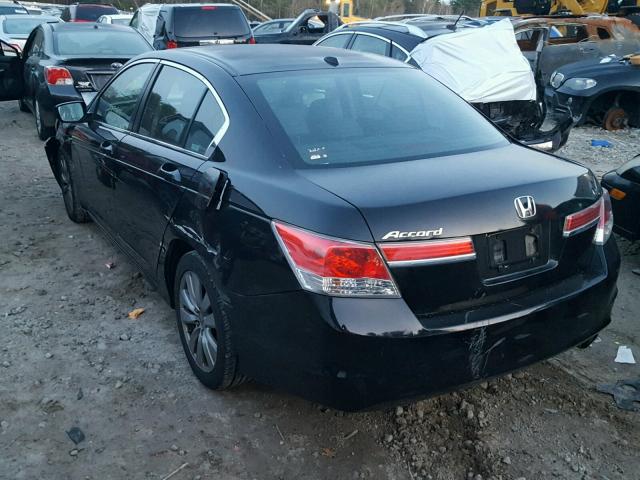 1HGCP2F82CA100764 - 2012 HONDA ACCORD EXL BLACK photo 3