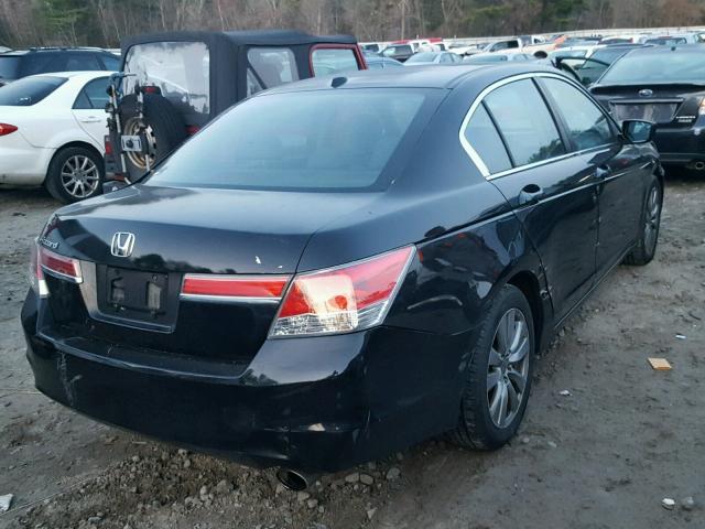 1HGCP2F82CA100764 - 2012 HONDA ACCORD EXL BLACK photo 4