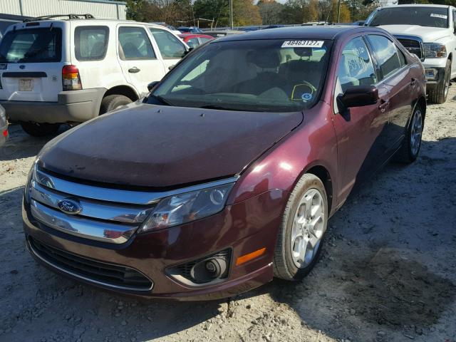 3FAHP0HA5BR340460 - 2011 FORD FUSION SE MAROON photo 2