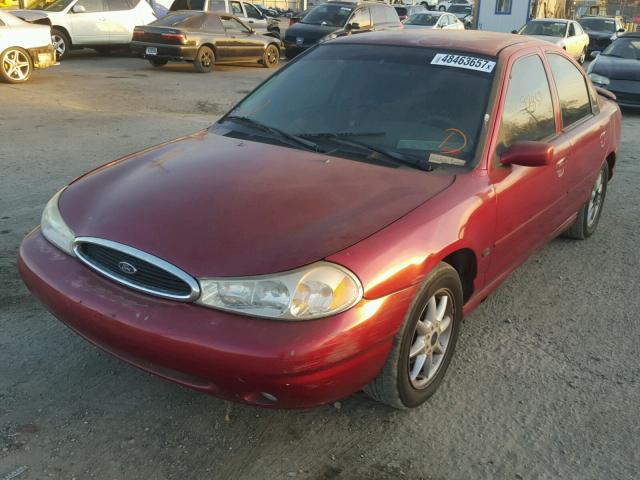 1FAFP66L3XK199351 - 1999 FORD CONTOUR SE BURGUNDY photo 2