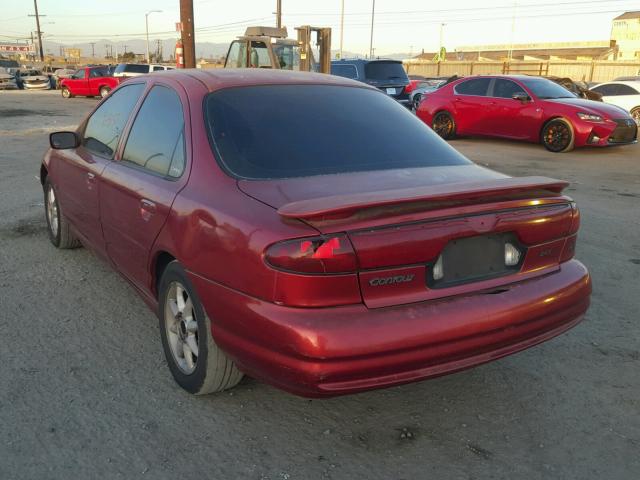 1FAFP66L3XK199351 - 1999 FORD CONTOUR SE BURGUNDY photo 3