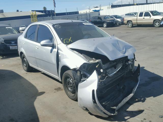 KL1TD56656B643412 - 2006 CHEVROLET AVEO BASE Күміс фото 1