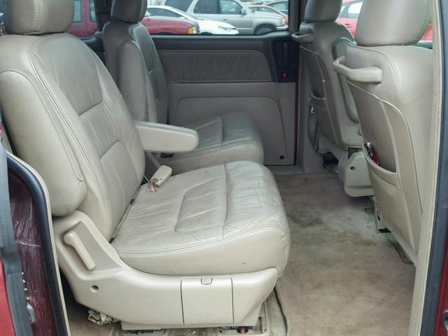 5FNRL18084B081510 - 2004 HONDA ODYSSEY EX MAROON photo 6
