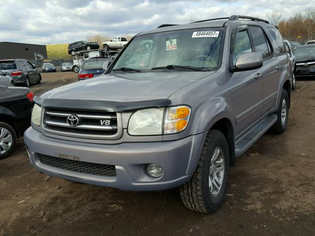 5TDBT48A52S085177 - 2002 TOYOTA SEQUOIA LI GRAY photo 2