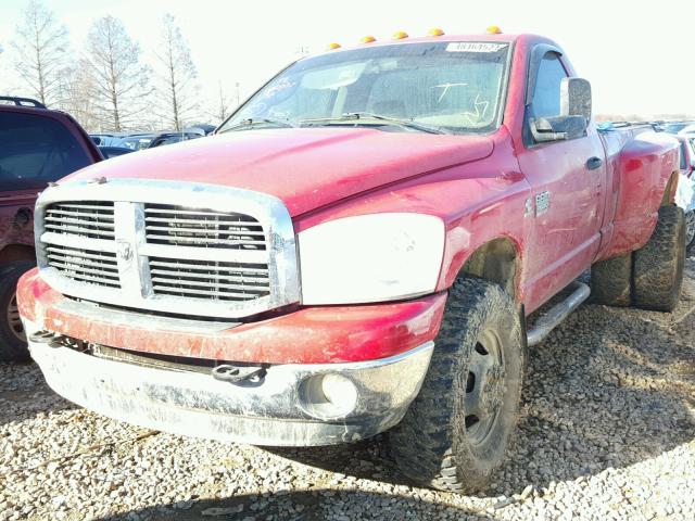 3D7MX46A27G787291 - 2007 DODGE RAM 3500 S RED photo 2