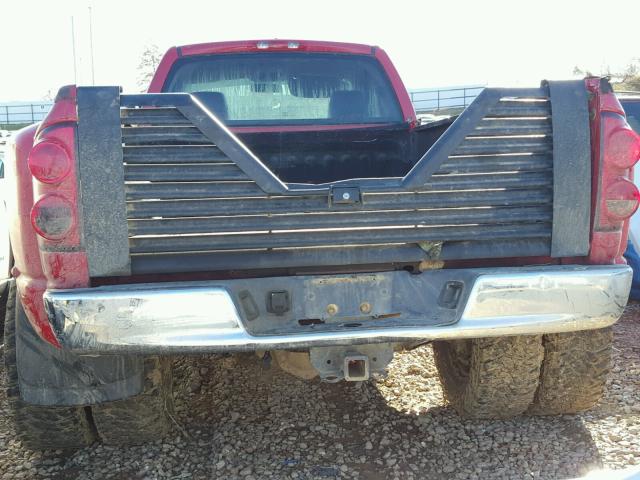 3D7MX46A27G787291 - 2007 DODGE RAM 3500 S RED photo 6