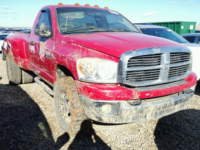 3D7MX46A27G787291 - 2007 DODGE RAM 3500 S RED photo 9