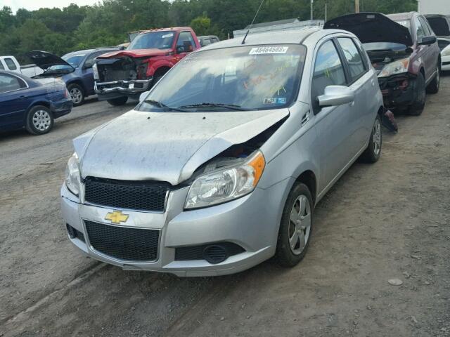 KL1TD6DEXBB131865 - 2011 CHEVROLET AVEO LS SILVER photo 2