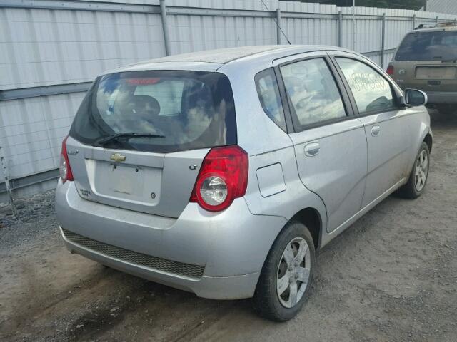KL1TD6DEXBB131865 - 2011 CHEVROLET AVEO LS SILVER photo 4