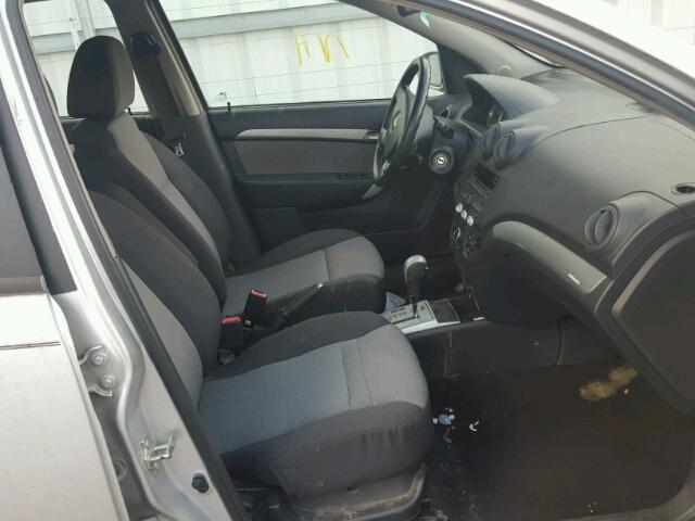 KL1TD6DEXBB131865 - 2011 CHEVROLET AVEO LS SILVER photo 5