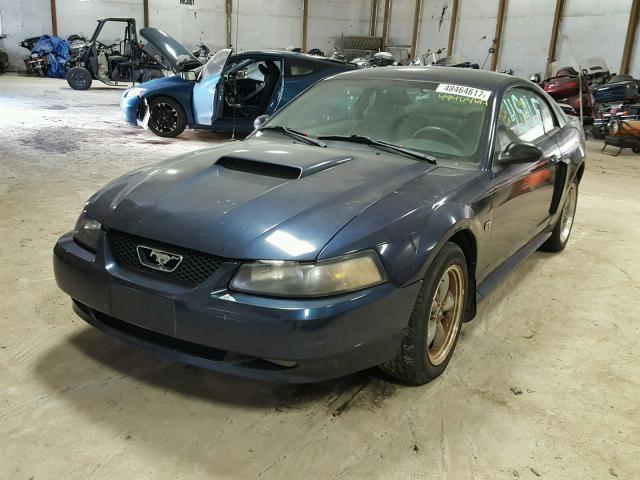 1FAFP42X22F159888 - 2002 FORD MUSTANG GT BLUE photo 2