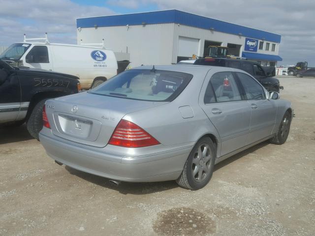 WDBNG83J94A392401 - 2004 MERCEDES-BENZ S 430 4MAT SILVER photo 4